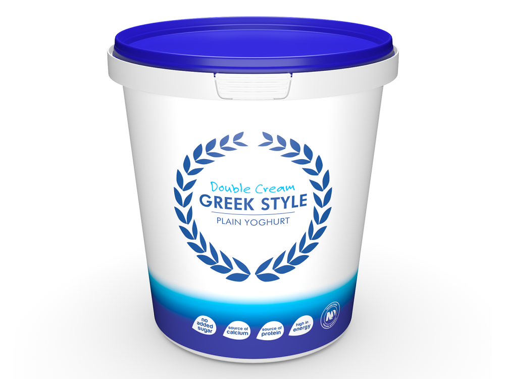 Greek style plain double cream 1kg